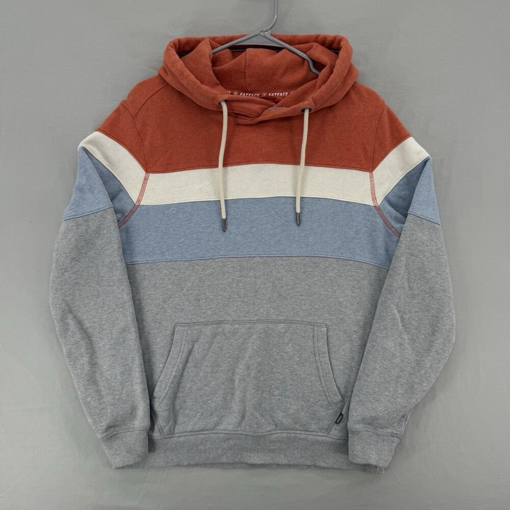 Fat Face Mens Hoodie Sweatshirt Sz Medium Multicolor Striped Colorblock Surf